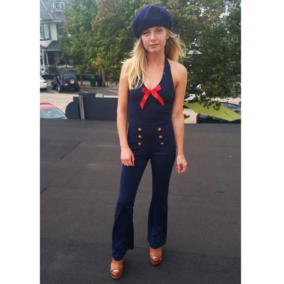 sailor romper womens